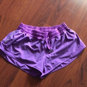 Lululemon hotty hot shorts purple